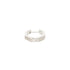 MEANDER HEXAGON HUGGIE SILVER